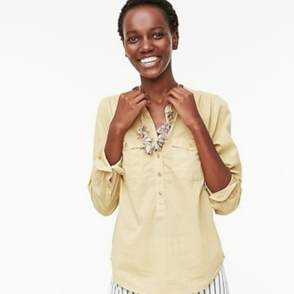 J. Crew Popover Button Shirt